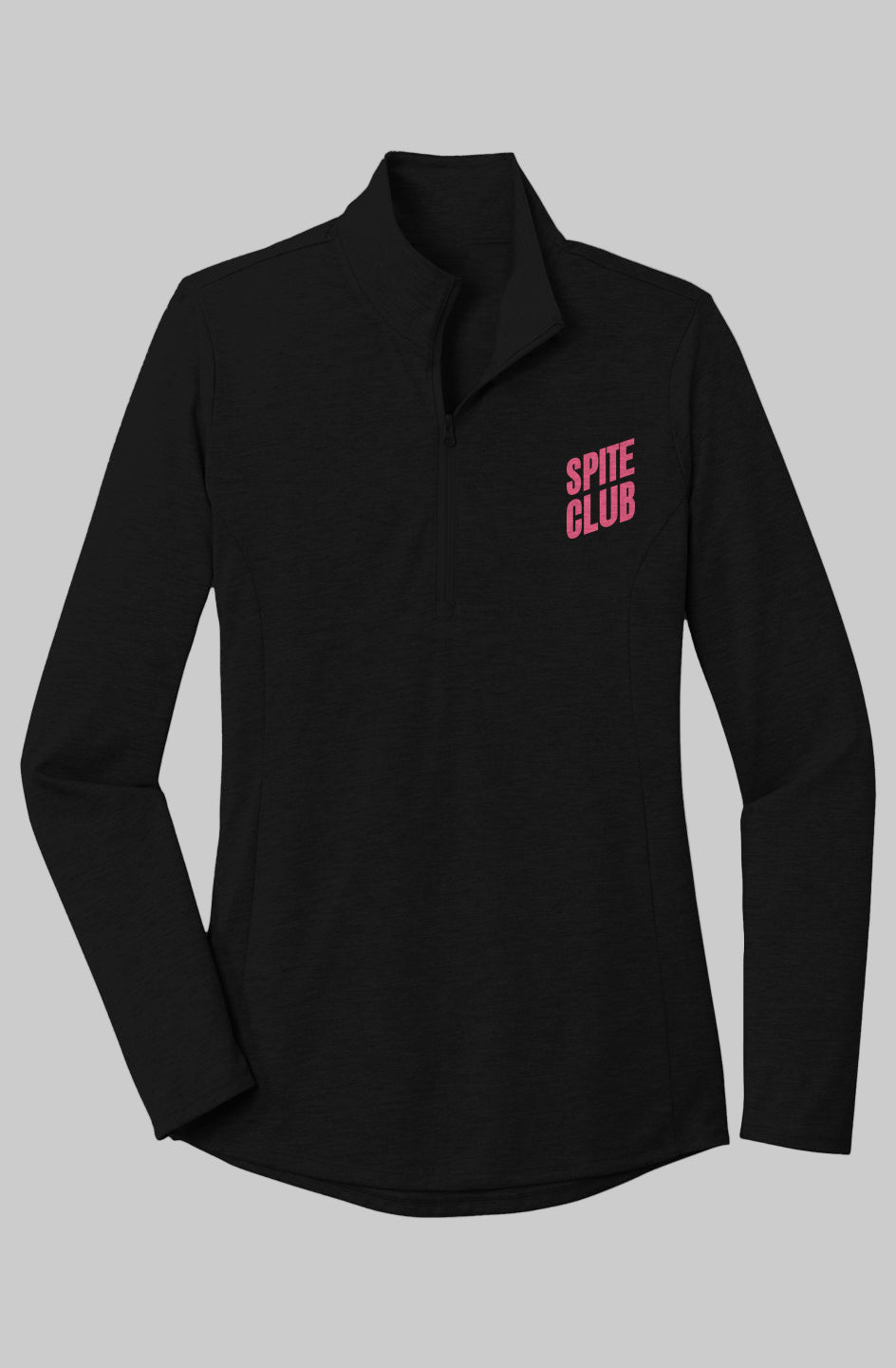 Womens Foundation 1/4 Zip - Black Triad Solid