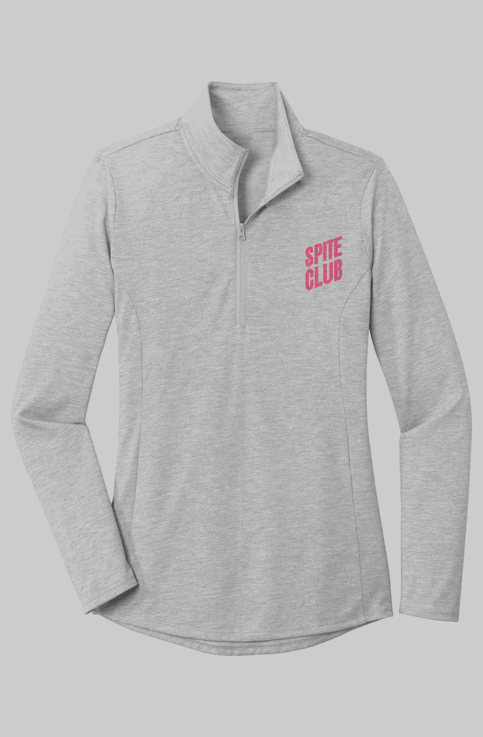 Womens Foundation 1/4 Zip - Light Grey Heather