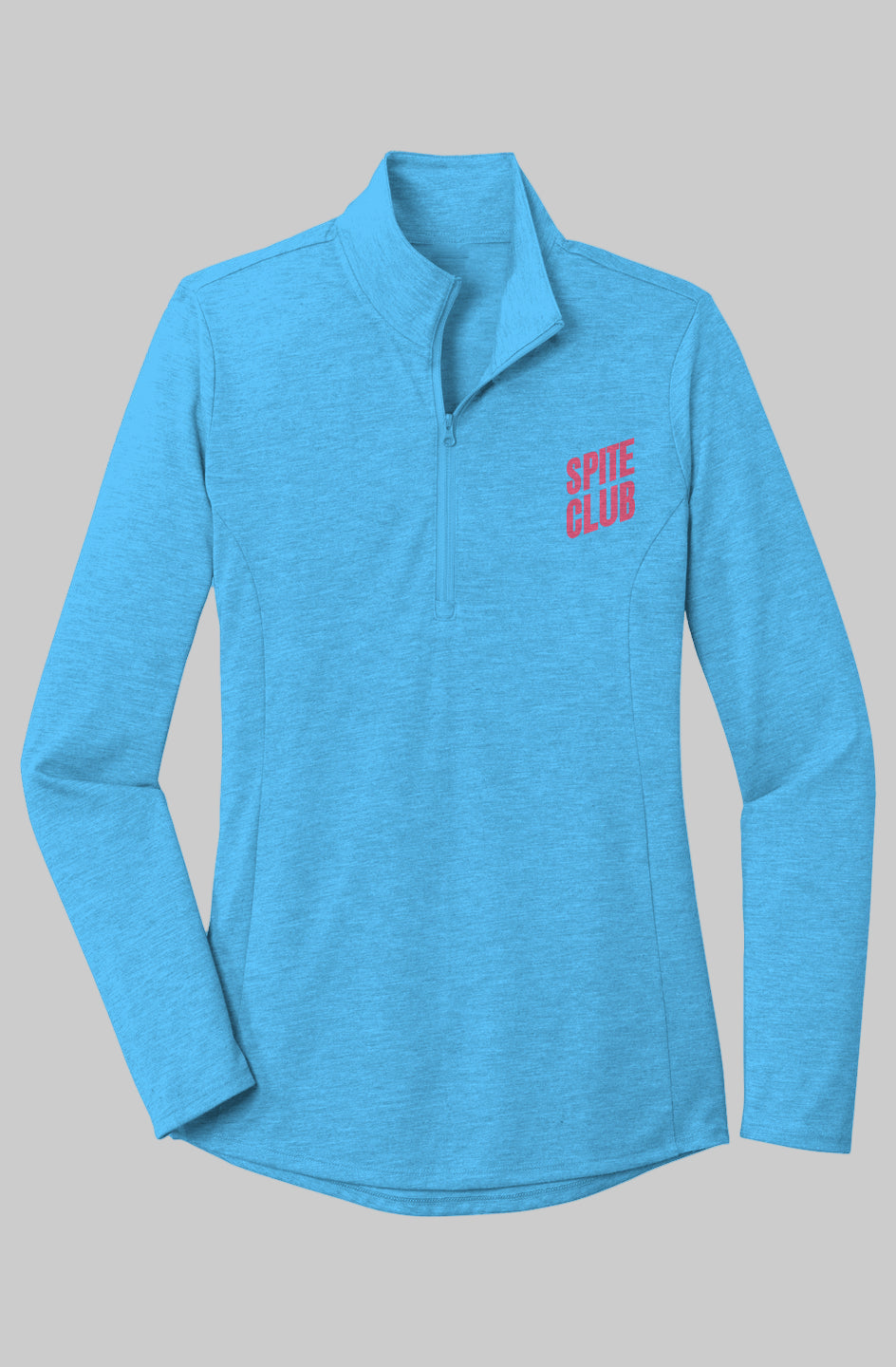 Womens Foundation 1/4 Zip - Pond Blue Heather