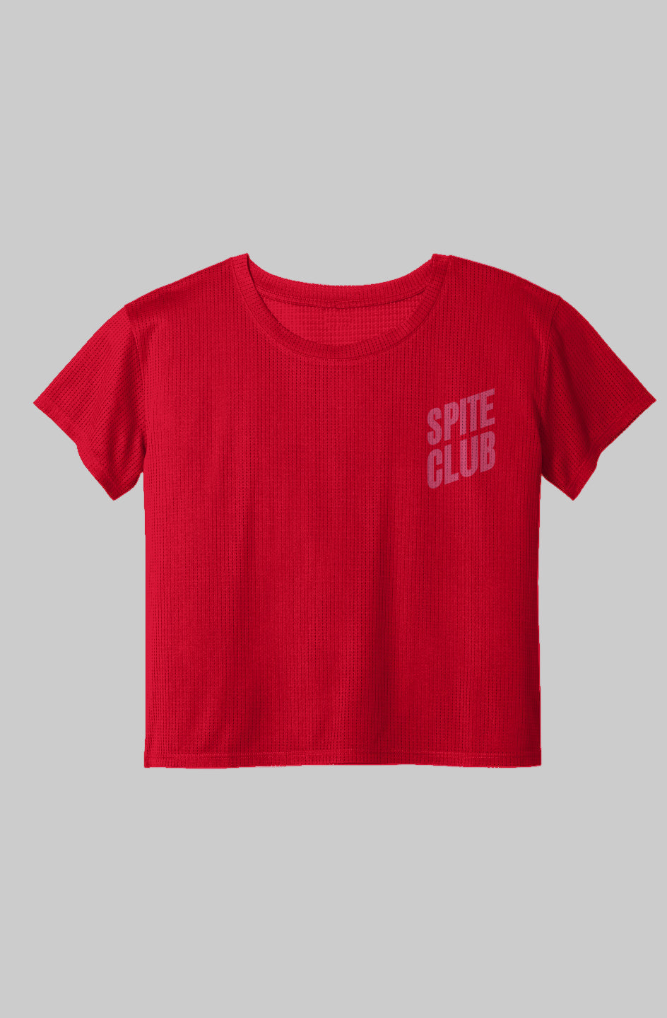 Womens Foundation Crop Tee - True Red